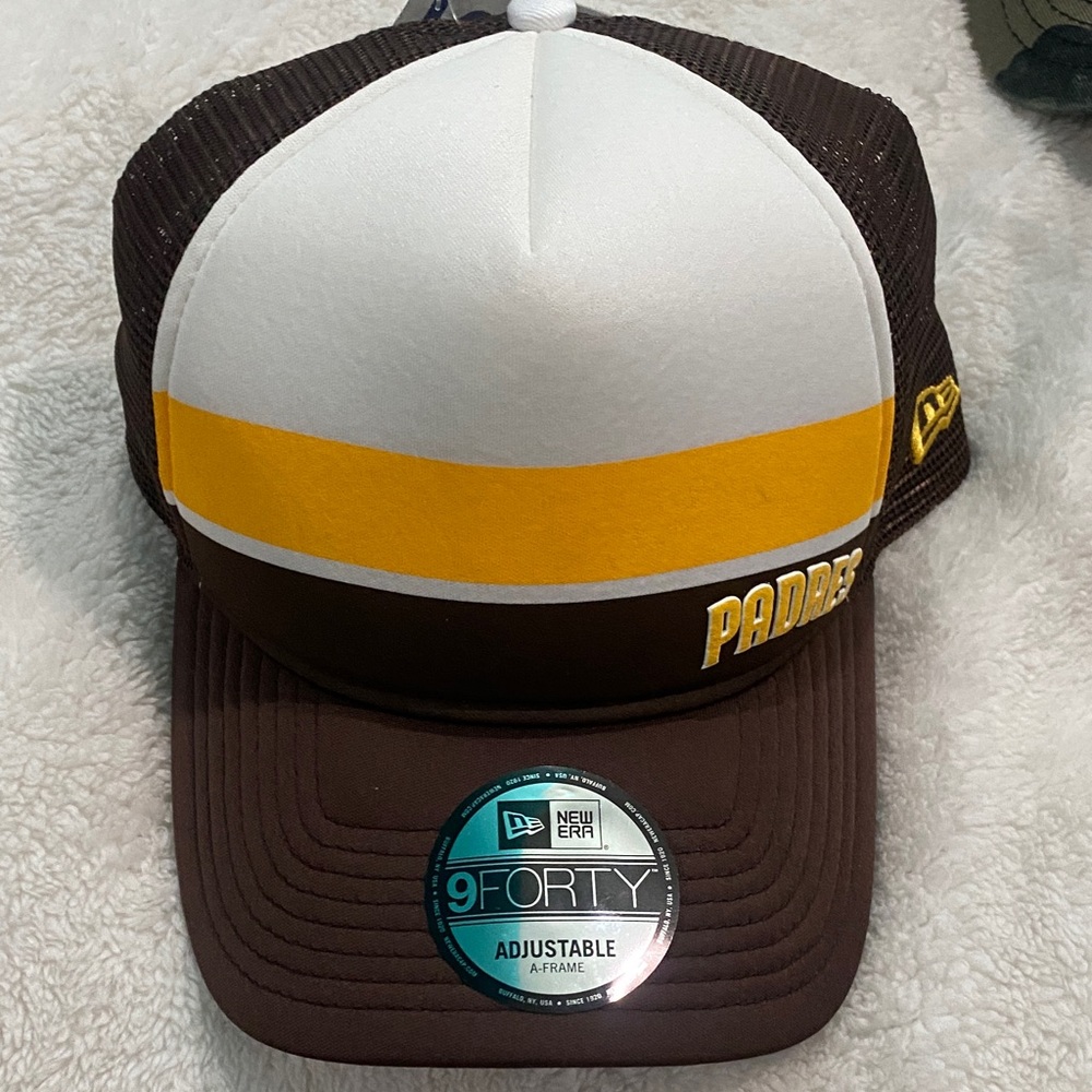 New Era Padres Brown and Yellow Cap